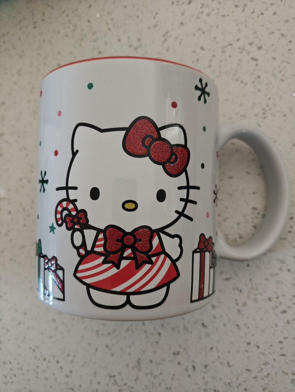 Sanrio Hello Kitty 2024 Christmas Happy Holidays 20 oz Ceramic Coffee Mug
